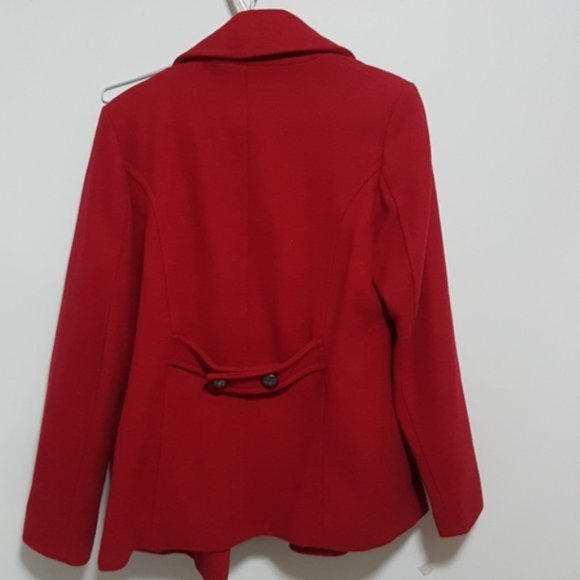 NEW Black Label Red Peacoat | Size M - Picture 8 of 13
